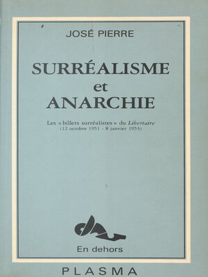 cover image of Surréalisme et Anarchie